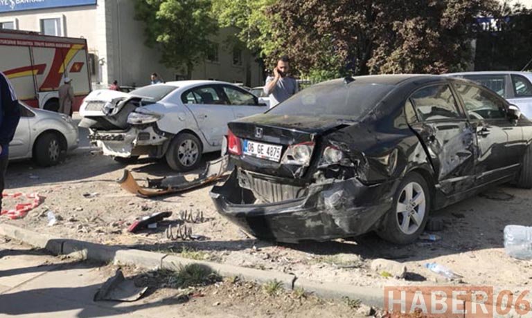 Ankara’da Kamyon 14 Aracı Ezdi Geçti