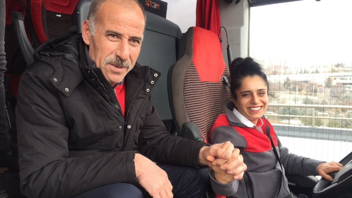 Karı koca aynı yolcu otobüsünde kaptan